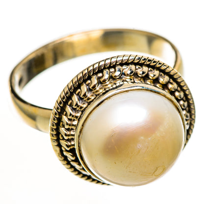 Cultured Pearl Rings handcrafted by Ana Silver Co - RING112174 - Photo 2