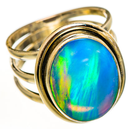 Aura Opal Rings handcrafted by Ana Silver Co - RING112179 - Photo 2