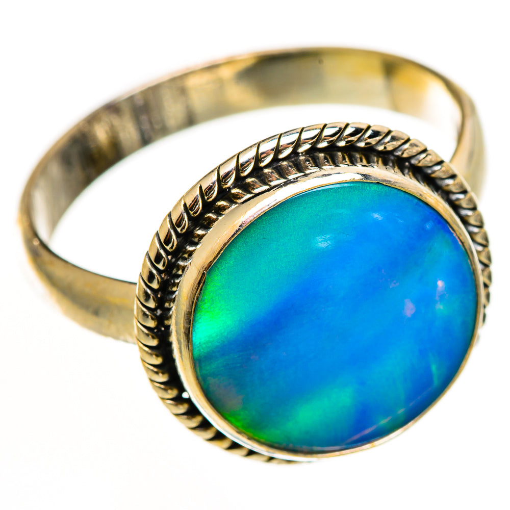 Aura Opal Rings handcrafted by Ana Silver Co - RING112181 - Photo 2