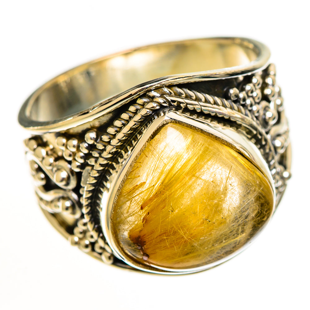 Rutilated Quartz Rings handcrafted by Ana Silver Co - RING112200 - Photo 2