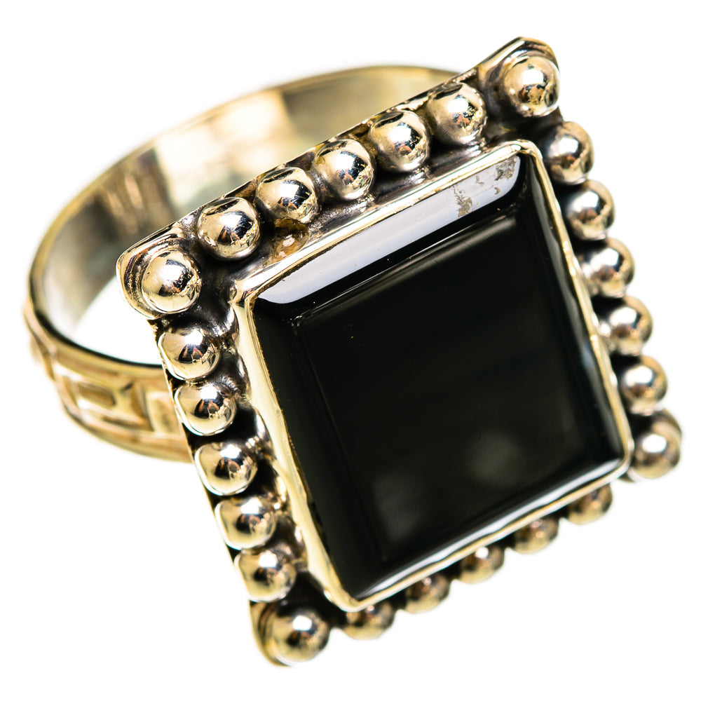 Black Onyx Rings handcrafted by Ana Silver Co - RING112201 - Photo 2