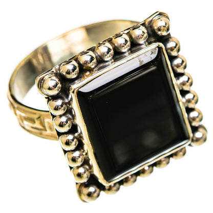 Black Onyx Rings handcrafted by Ana Silver Co - RING112201 - Photo 2