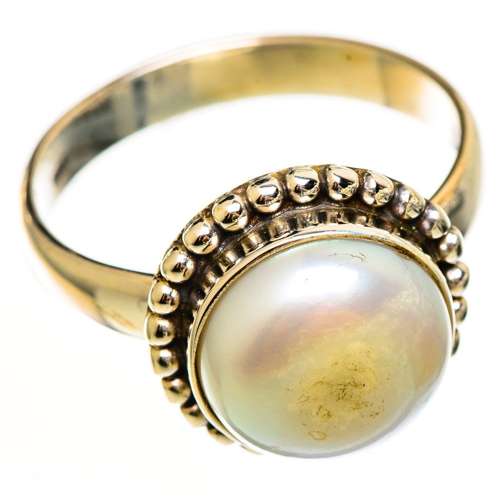 Cultured Pearl Rings handcrafted by Ana Silver Co - RING112203 - Photo 2