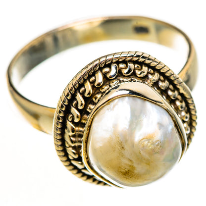 Mother Of Pearl Rings handcrafted by Ana Silver Co - RING112204 - Photo 2