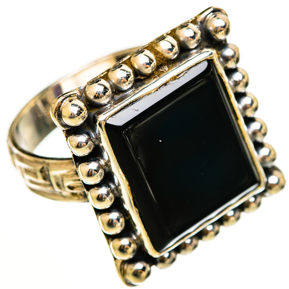 Black Onyx Rings handcrafted by Ana Silver Co - RING112229 - Photo 2