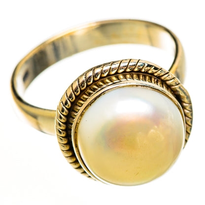 Cultured Pearl Rings handcrafted by Ana Silver Co - RING112233 - Photo 2
