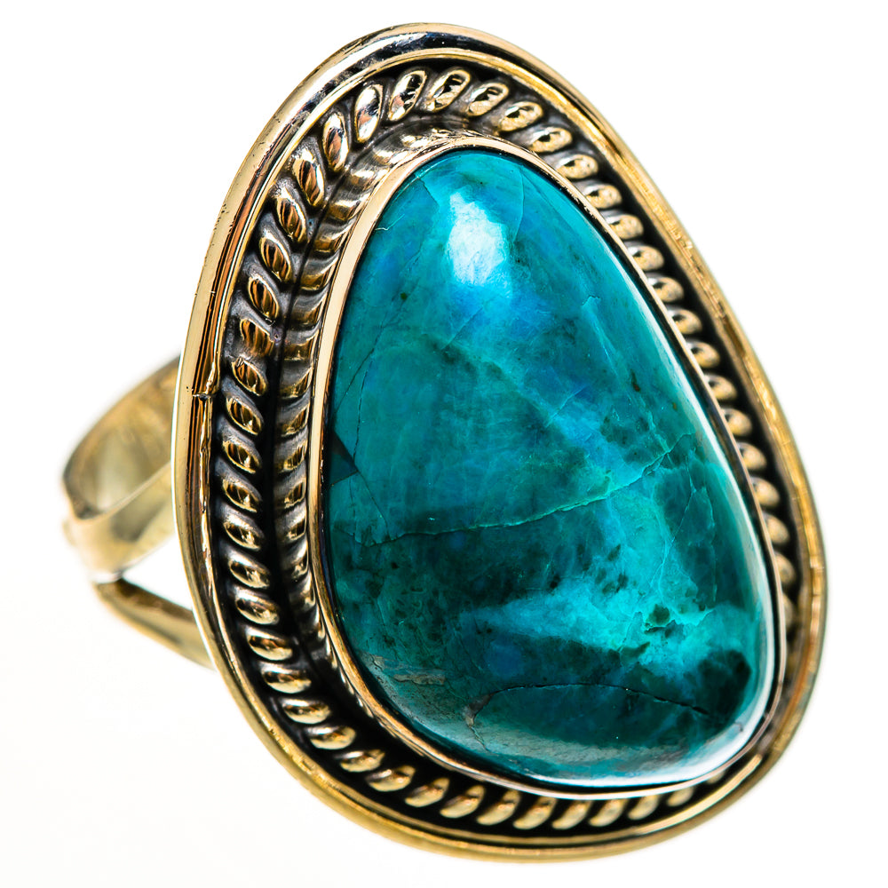 Chrysocolla Rings handcrafted by Ana Silver Co - RING112239 - Photo 2