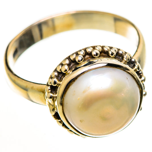 Cultured Pearl Rings handcrafted by Ana Silver Co - RING112258 - Photo 2