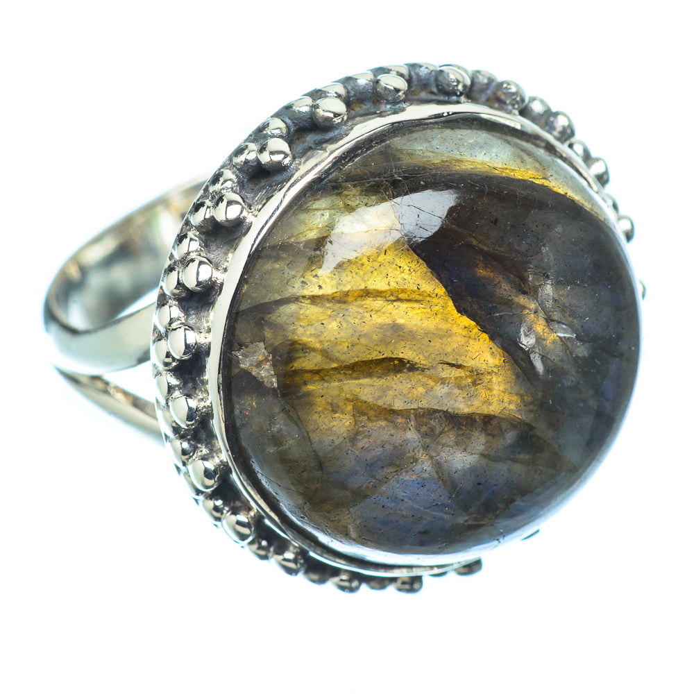 Labradorite Rings handcrafted by Ana Silver Co - RING11227