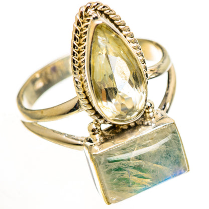 Green Moonstone Rings handcrafted by Ana Silver Co - RING112271 - Photo 2