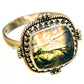 Green Moss Agate Rings handcrafted by Ana Silver Co - RING112272 - Photo 2