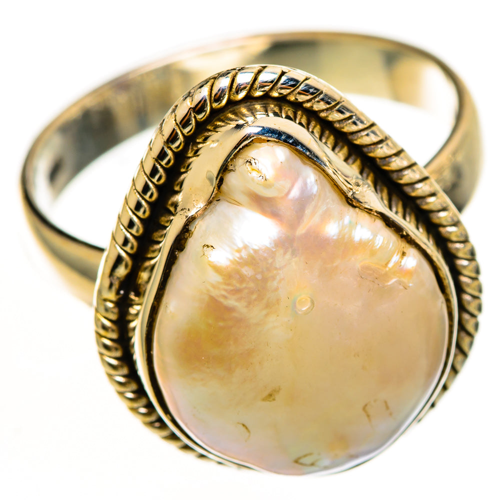 Mother Of Pearl Rings handcrafted by Ana Silver Co - RING112285 - Photo 2