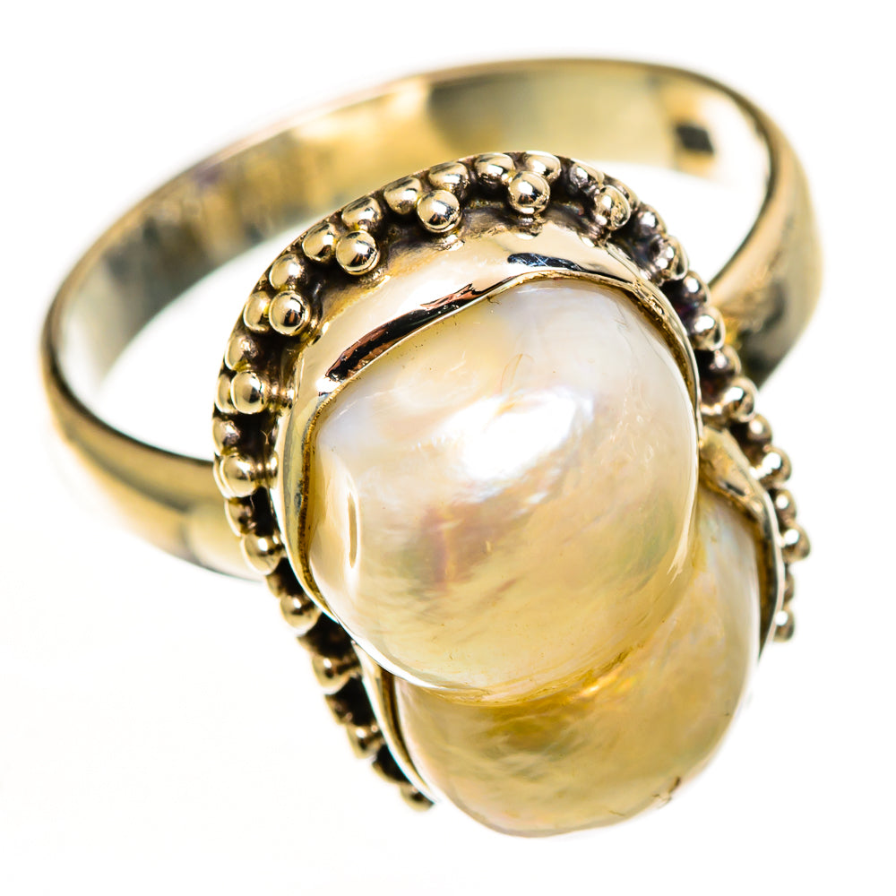 Mother Of Pearl Rings handcrafted by Ana Silver Co - RING112286 - Photo 2