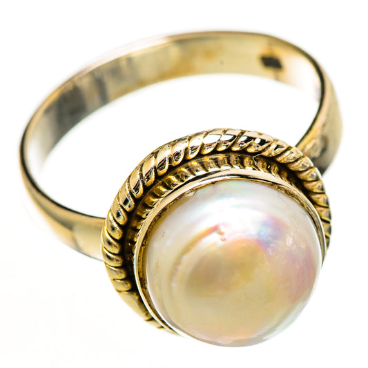 Cultured Pearl Rings handcrafted by Ana Silver Co - RING112287 - Photo 2