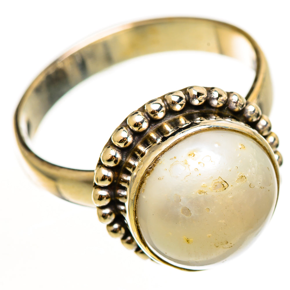 Cultured Pearl Rings handcrafted by Ana Silver Co - RING112313 - Photo 2