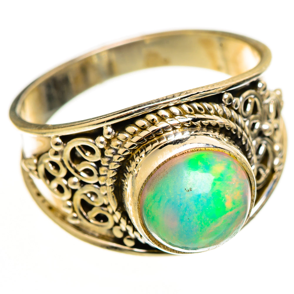 Ethiopian Opal Rings handcrafted by Ana Silver Co - RING112322 - Photo 2