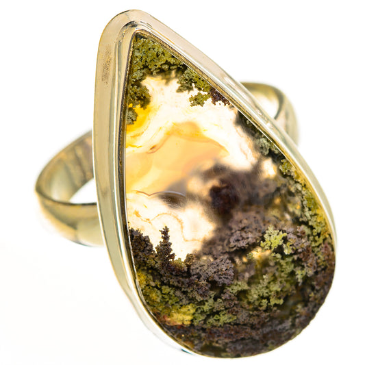 Indonesian Plume Agate Rings handcrafted by Ana Silver Co - RING112330 - Photo 2