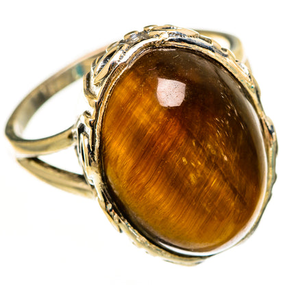 Tiger Eye Rings handcrafted by Ana Silver Co - RING112332 - Photo 2