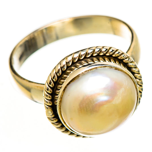 Cultured Pearl Rings handcrafted by Ana Silver Co - RING112339 - Photo 2