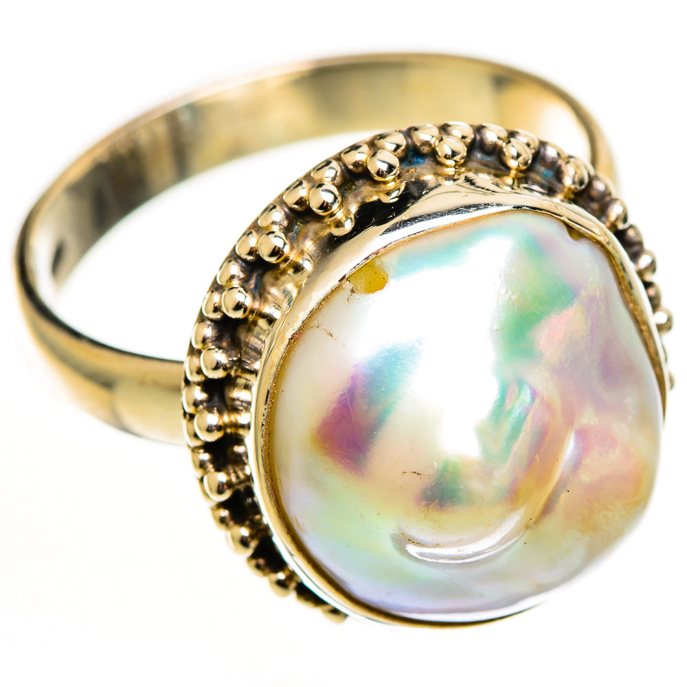 Mother Of Pearl Rings handcrafted by Ana Silver Co - RING112341 - Photo 2