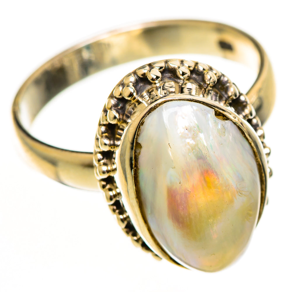 Cultured Pearl Rings handcrafted by Ana Silver Co - RING112342 - Photo 2
