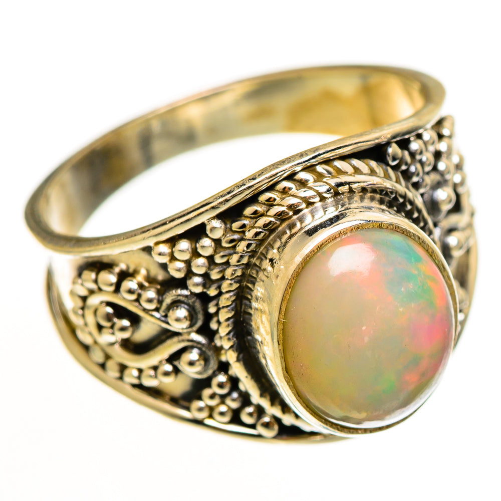 Ethiopian Opal Rings handcrafted by Ana Silver Co - RING112349 - Photo 2