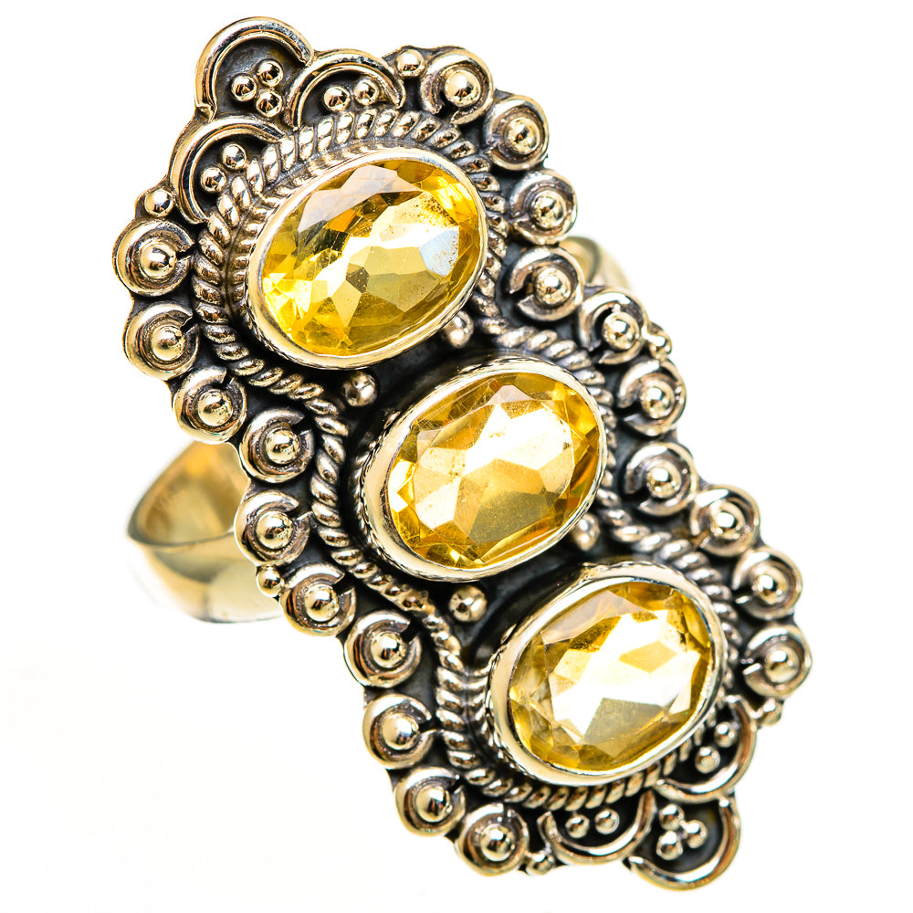 Citrine Rings handcrafted by Ana Silver Co - RING112369 - Photo 2