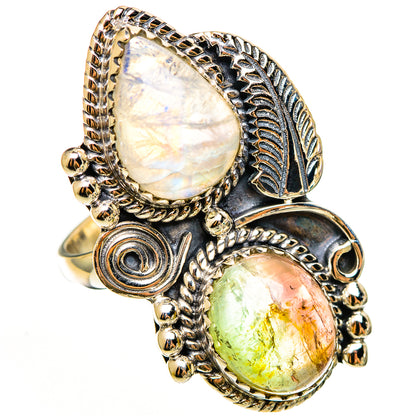 Rainbow Moonstone Rings handcrafted by Ana Silver Co - RING112391 - Photo 2