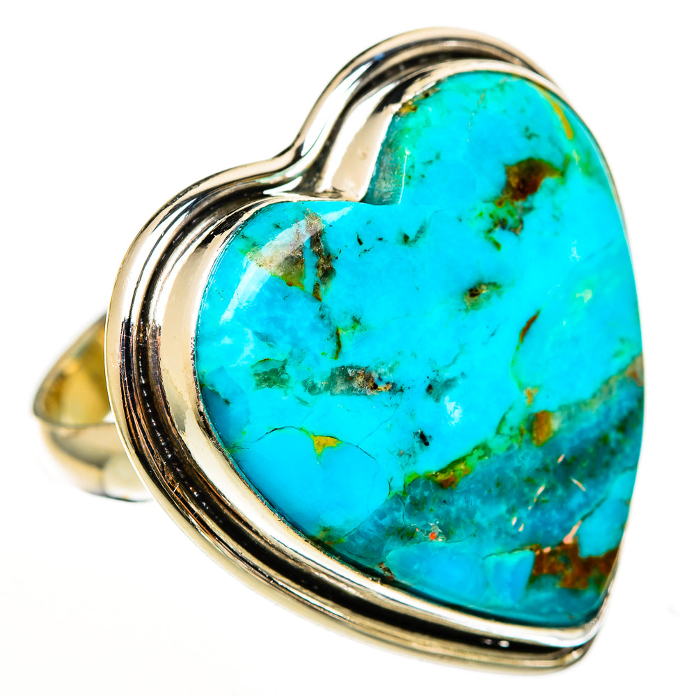 Chrysocolla Rings handcrafted by Ana Silver Co - RING112400 - Photo 2