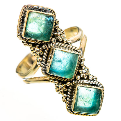 Blue Fluorite Rings handcrafted by Ana Silver Co - RING112402 - Photo 2