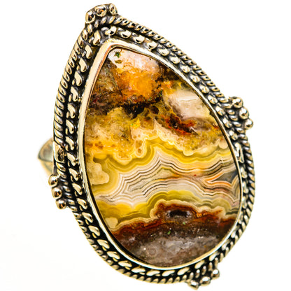 Laguna Lace Agate Rings handcrafted by Ana Silver Co - RING112412 - Photo 2