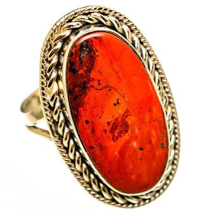 Red Jasper Rings handcrafted by Ana Silver Co - RING112413 - Photo 2