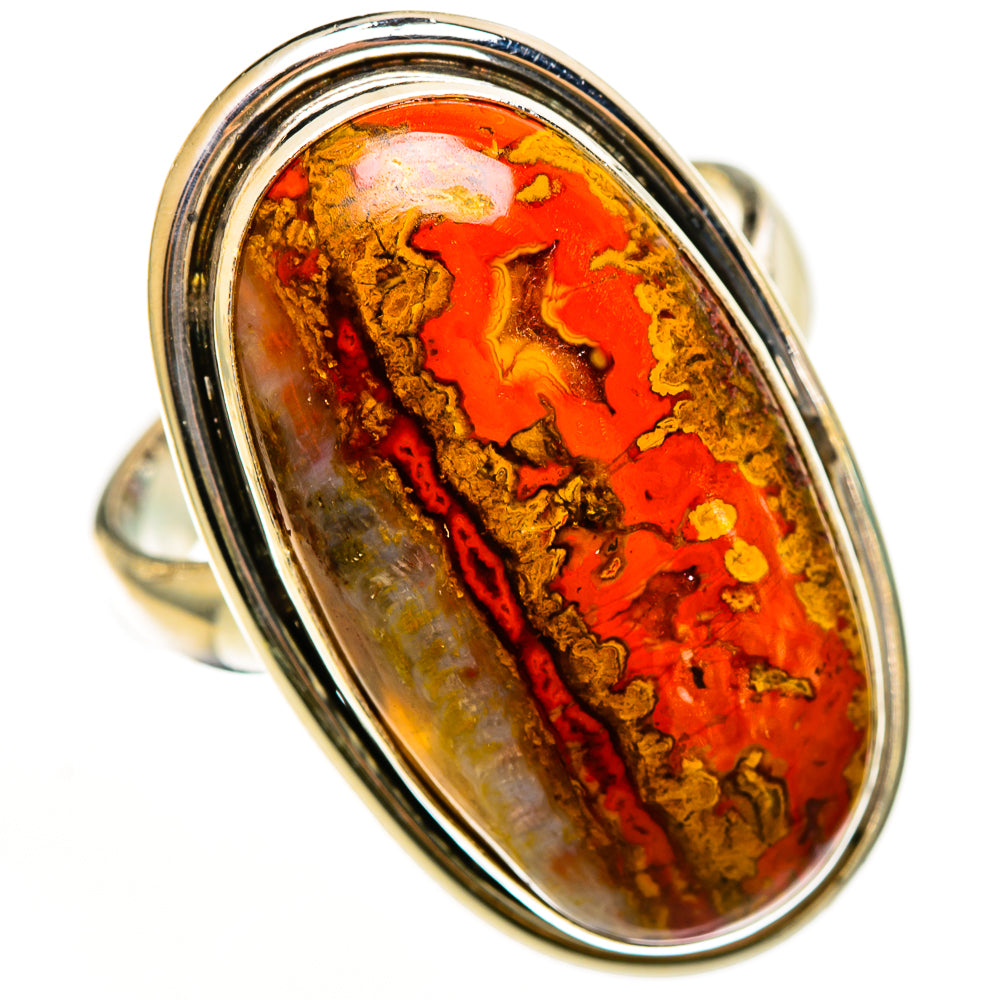 Moroccan Agate Rings handcrafted by Ana Silver Co - RING112414 - Photo 2