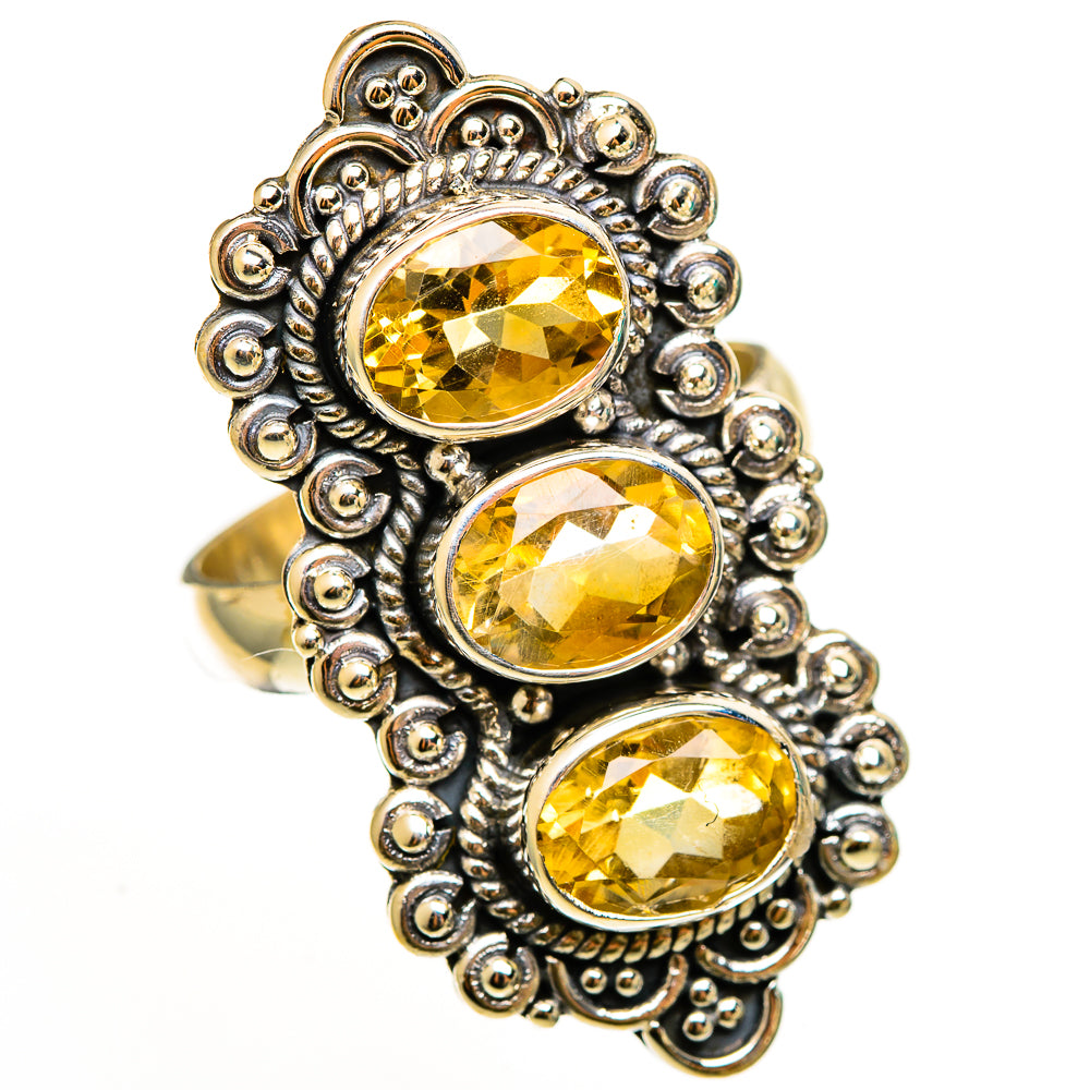 Citrine Rings handcrafted by Ana Silver Co - RING112419 - Photo 2