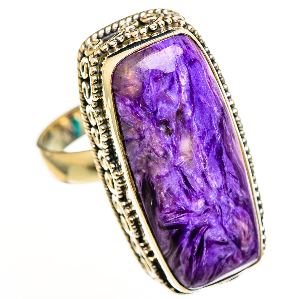 Charoite Rings handcrafted by Ana Silver Co - RING112424 - Photo 2