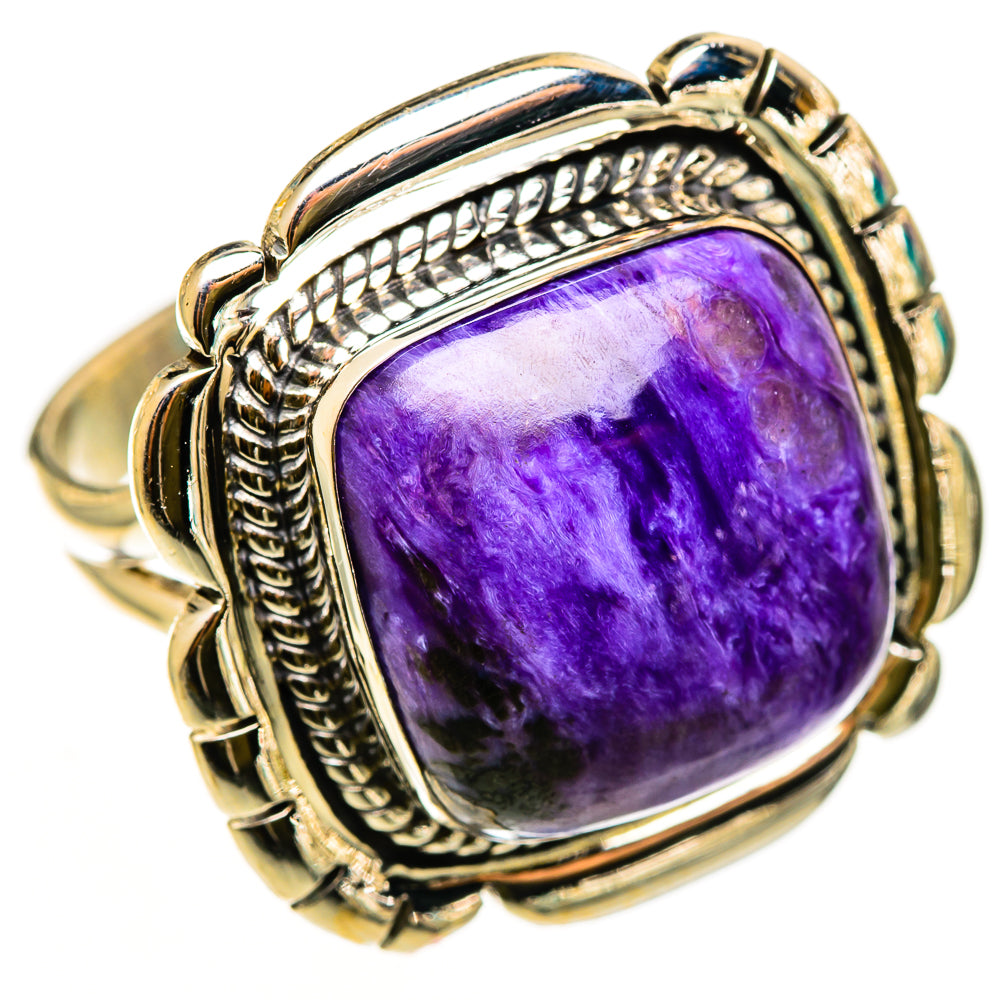 Charoite Rings handcrafted by Ana Silver Co - RING112425 - Photo 2