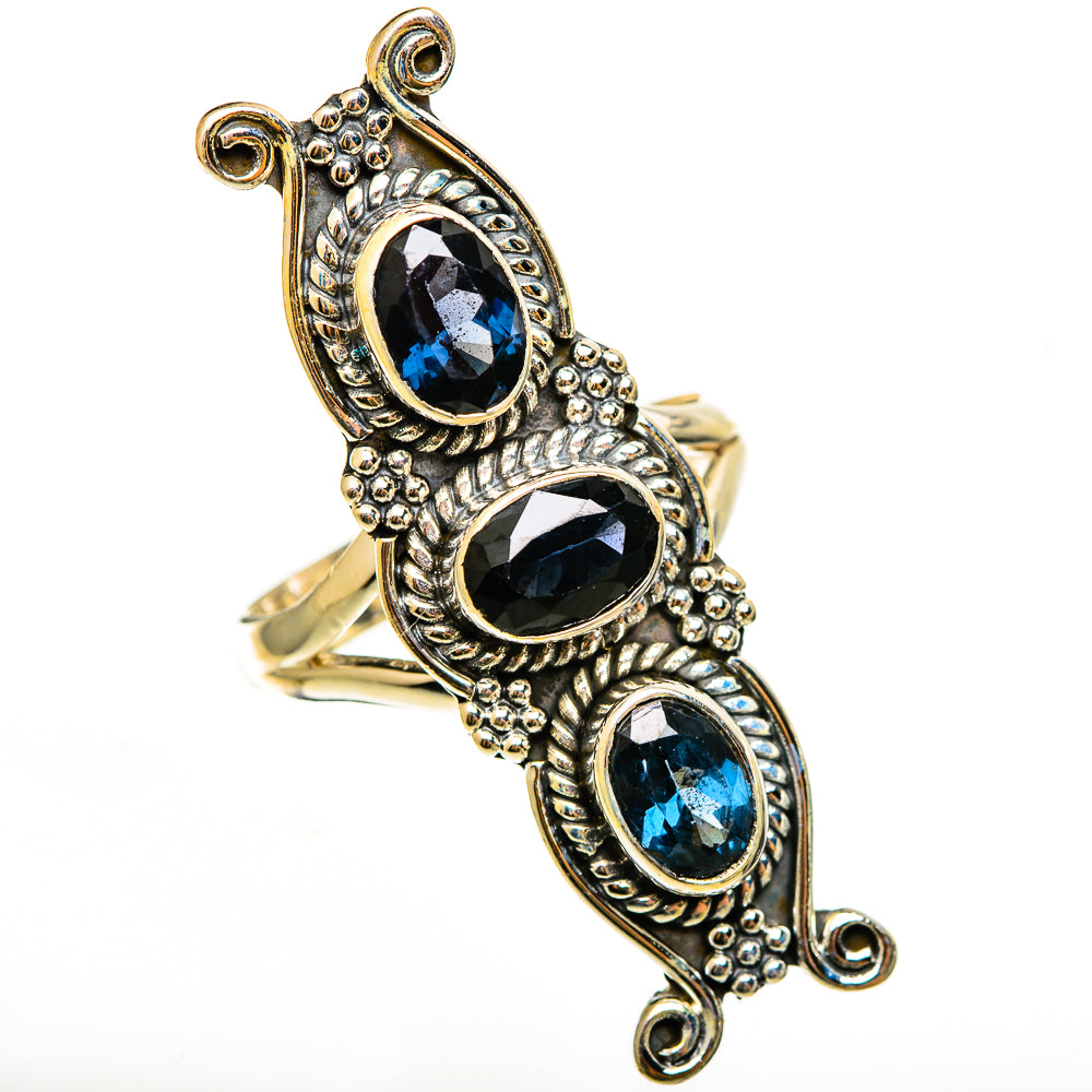 Blue Spinel Rings handcrafted by Ana Silver Co - RING112441 - Photo 2