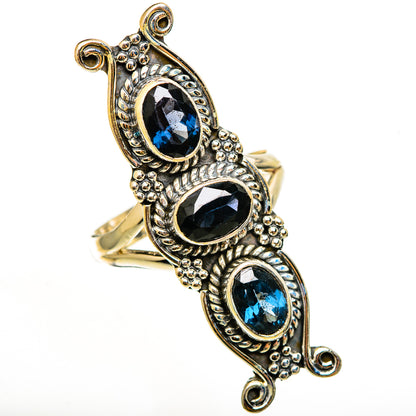 Blue Spinel Rings handcrafted by Ana Silver Co - RING112441 - Photo 2
