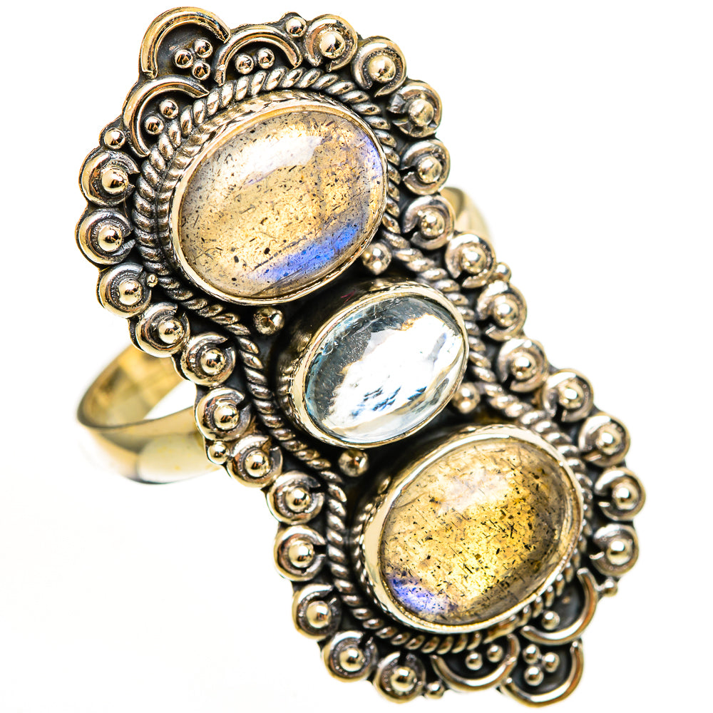 Labradorite Rings handcrafted by Ana Silver Co - RING112442 - Photo 2