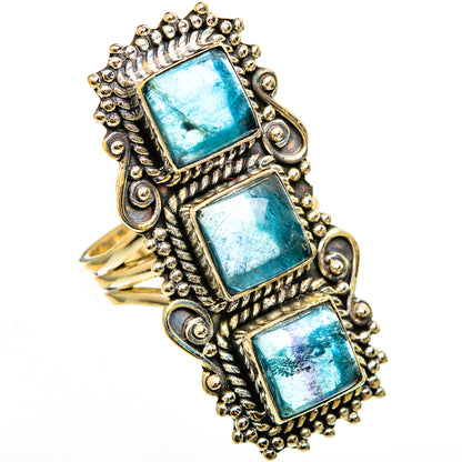 Blue Fluorite Rings handcrafted by Ana Silver Co - RING112445 - Photo 2
