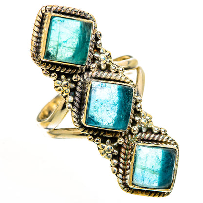 Blue Fluorite Rings handcrafted by Ana Silver Co - RING112446 - Photo 2