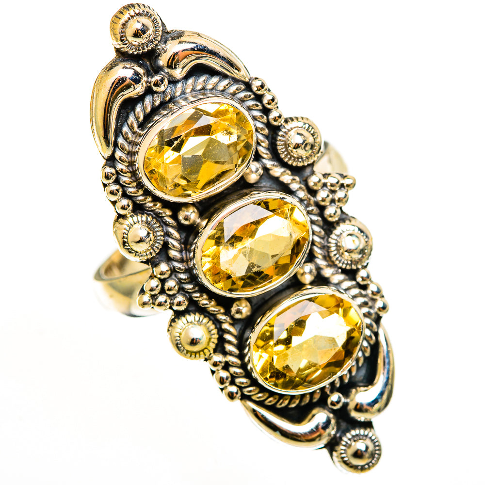 Citrine Rings handcrafted by Ana Silver Co - RING112464 - Photo 2
