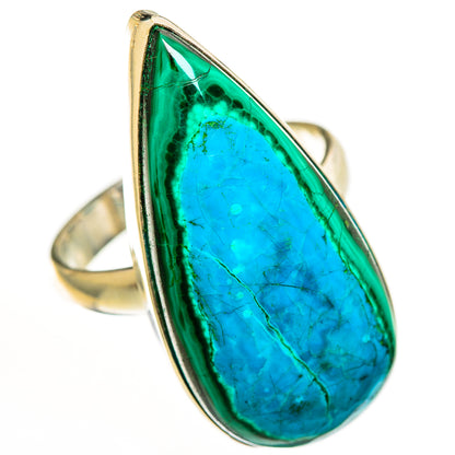 Malachite In Chrysocolla Rings handcrafted by Ana Silver Co - RING112485 - Photo 2