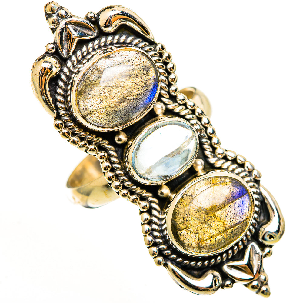 Labradorite Rings handcrafted by Ana Silver Co - RING112490 - Photo 2