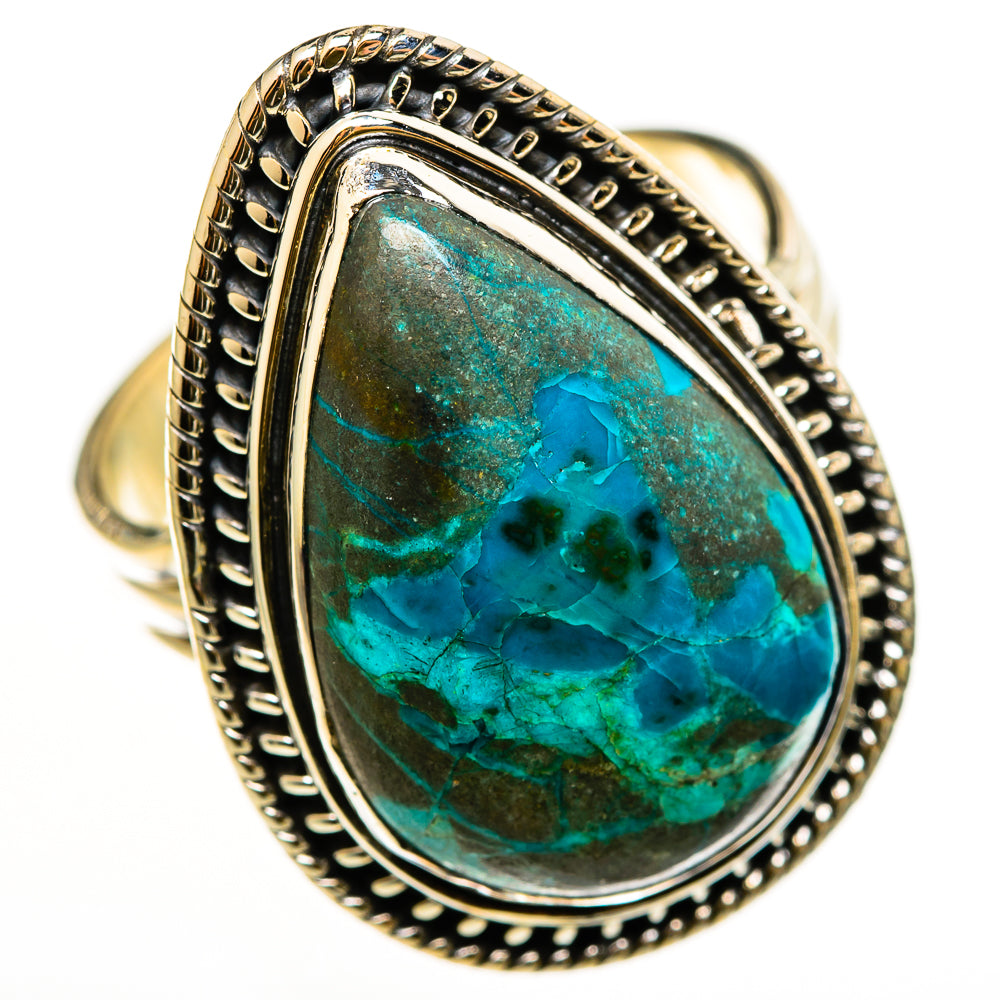 Chrysocolla Rings handcrafted by Ana Silver Co - RING112491 - Photo 2