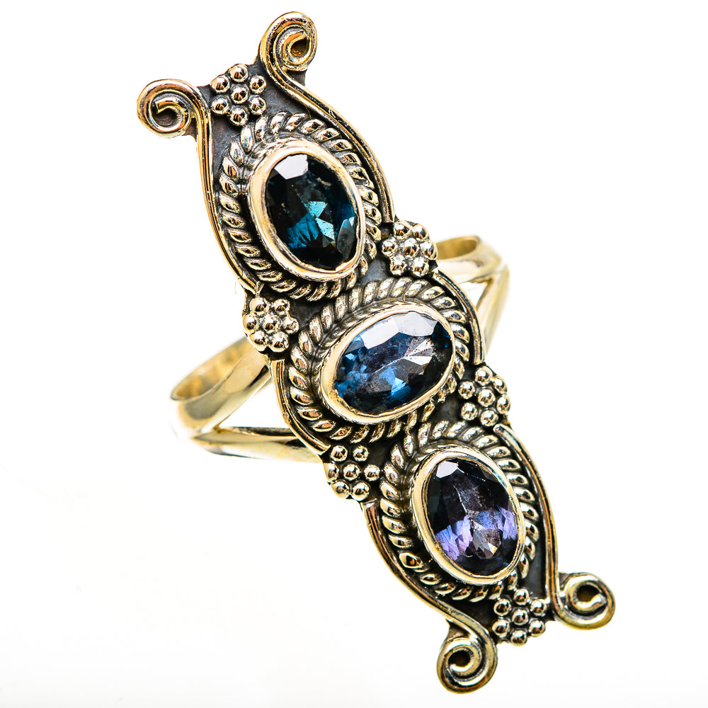 Blue Spinel Rings handcrafted by Ana Silver Co - RING112492 - Photo 2