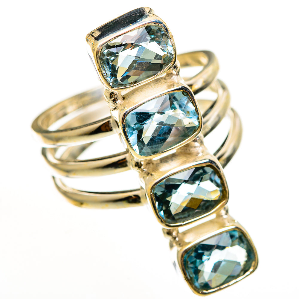 Blue Topaz Rings handcrafted by Ana Silver Co - RING112494 - Photo 2