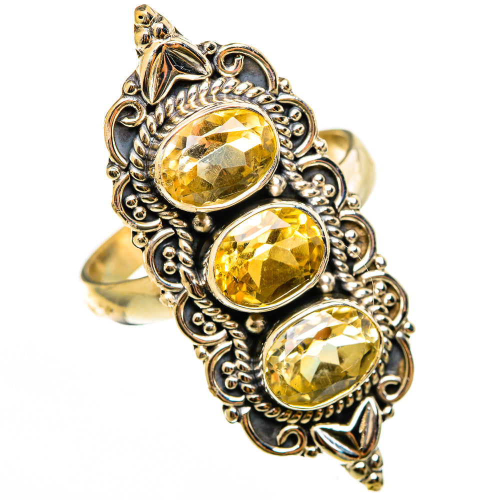 Citrine Rings handcrafted by Ana Silver Co - RING112505 - Photo 2