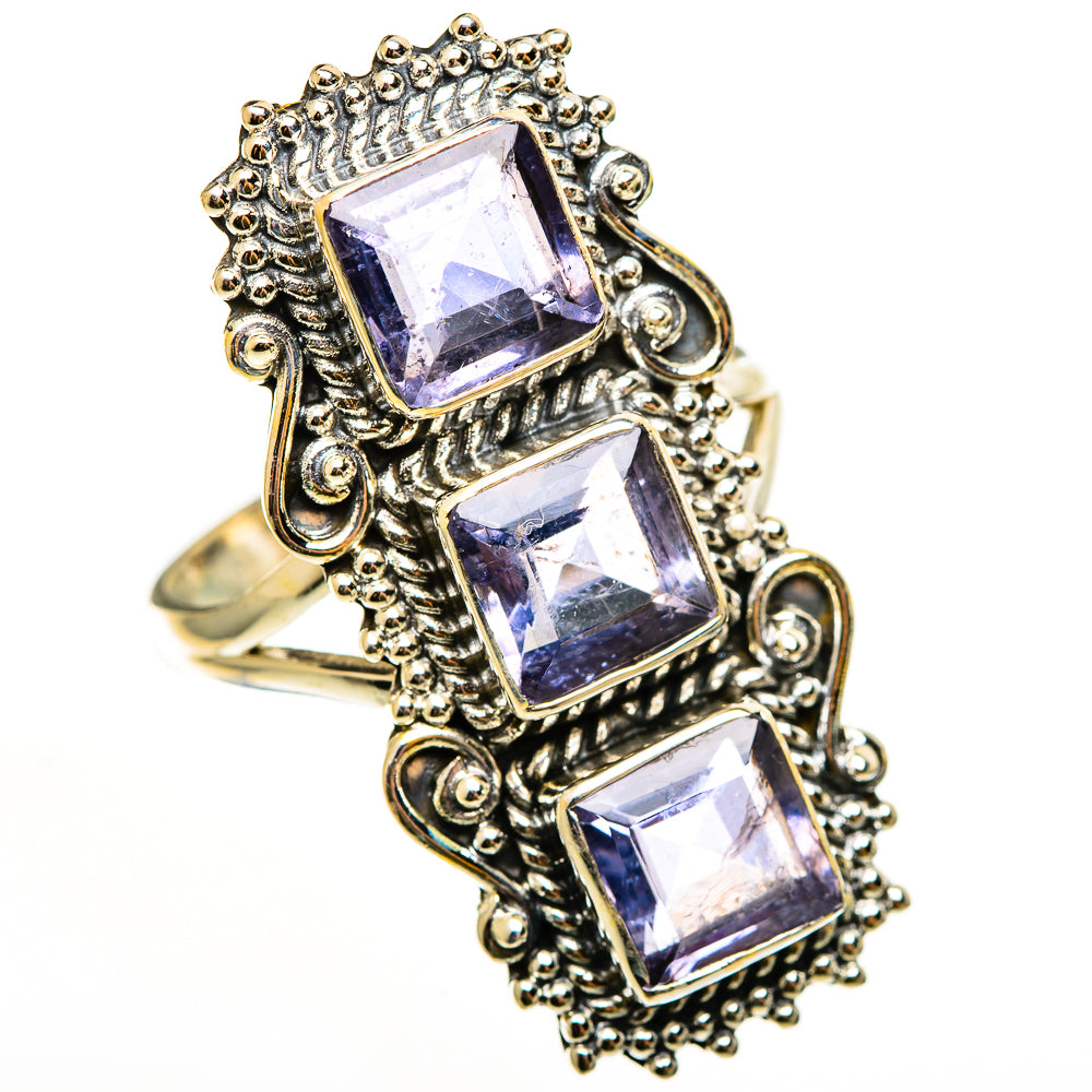 Violet Spinel Rings handcrafted by Ana Silver Co - RING112512 - Photo 2