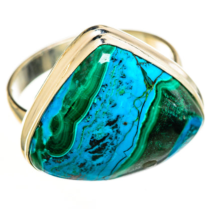 Malachite In Chrysocolla Rings handcrafted by Ana Silver Co - RING112518 - Photo 2